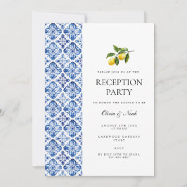 レモ地中海のンタイル披露宴招待状カード 招待状