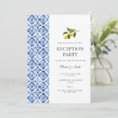 レモ地中海のンタイル披露宴招待状カード 招待状 (スタンド正面)