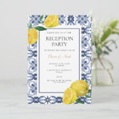 レモ地中海のンタイル披露宴招待状カード 招待状 (スタンド正面)