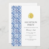 レモ地中海のンタイル披露宴招待状カード 招待状 (正面/裏面)