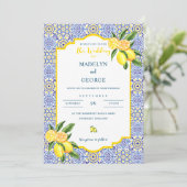 レモ地中海のンタイル結婚式招待状 招待状 (スタンド正面)