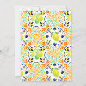 レモ地中海のンタイル結婚式招待状 招待状 (裏面)