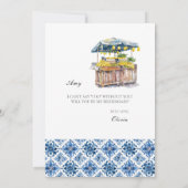 レモ地中海のンタイル花嫁プロポーザル セーブザデート (裏面)