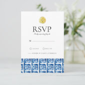 レモ地中海のンタイルRSVPカード 出欠カード (スタンド正面)