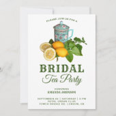 レモ地中海のンティーパーティーブライダルシャワー 招待状 (正面)