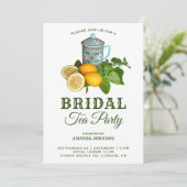 レモ地中海のンティーパーティーブライダルシャワー 招待状 (スタンド正面)