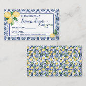 レモ地中海のンドロップシャワーゲームカード数 プレイスカード (正面/裏面)