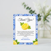 レモ地中海のンブライダルシャワーサンキューカード (スタンド正面)