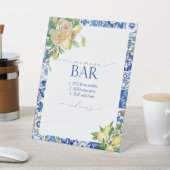 レモ地中海のンブライダルシャワーミモザバー 台座サイン (インサイチュ)