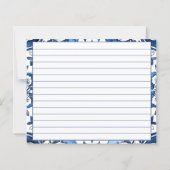 レモ地中海のンブライダルシャワーレシピカード (裏面)