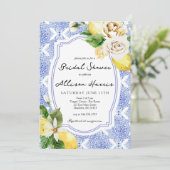 レモ地中海のンブライダルシャワー招待 招待状 (スタンド正面)