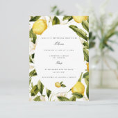 レモ地中海のンブライダルシャワー招待 招待状 (スタンド正面)