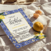 レモ地中海のンブライダルシャワー、メインスクイーズ 招待状