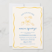 レモ地中海のンブライダルシャワー 招待状 (正面)