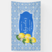 レモ地中海のンブライダルシャワー 横断幕 (縦)