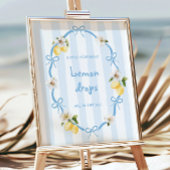 レモ地中海のンブルー弓いくつ当てる ポスター