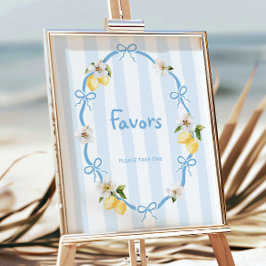 レモ地中海のンブルー弓が好き ポスター