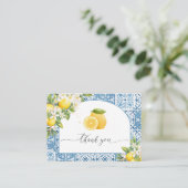 レモ地中海のンベビーシャワーフラットサンキュー エンクロージャーカード (スタンド正面)