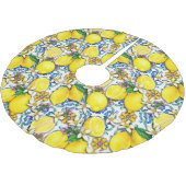 レモ地中海のン付きパター伝統的ン ブラッシュドポリエステルツリースカート (アングル)