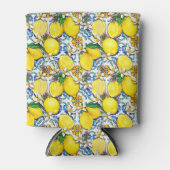 レモ地中海のン付きパター伝統的ン 缶クーラー (正面)