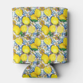 レモ地中海のン付きパター伝統的ン 缶クーラー (裏面)