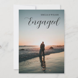 レモ地中海のン写真結婚の婚約パーティ 招待状