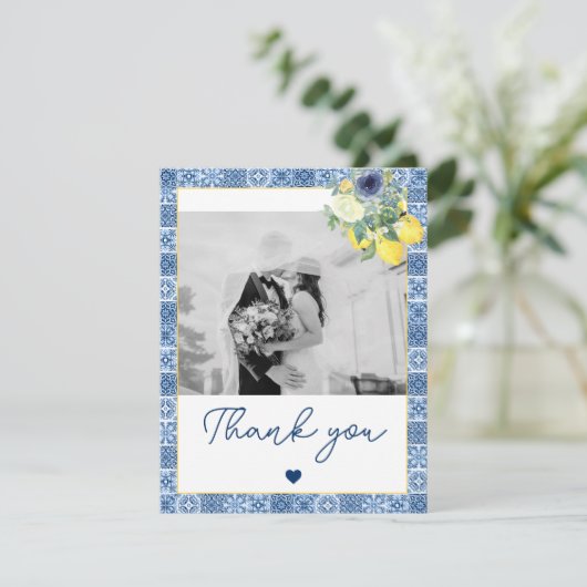 レモ地中海のン写結婚真のサンキューカード サンキューカード (スタンド正面)