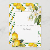 レモ地中海のン婚約告知カード 案内状