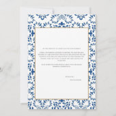 レモ地中海のン婚約告知カード 案内状 (裏面)