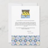 レモ地中海のン婚約告知カード 案内状 (裏面)