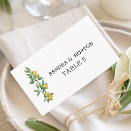 レモ地中海のン座席表結婚披露宴 プレイスカード