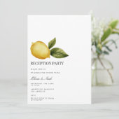 レモ地中海のン披露宴招待状カード 招待状 (スタンド正面)