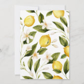 レモ地中海のン披露宴招待状カード 招待状 (裏面)
