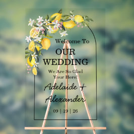 レモ地中海のン柑橘系結婚アクリル系サイン アクリルサイン