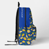 レモ地中海のン模様 プリントバックパック (左)