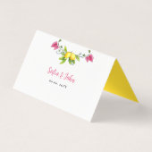 レモ地中海のン結婚ズの折り畳まれた座席表 (裏面)