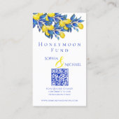 レモ地中海のン結婚ズの新婚旅行 名刺 (裏面)