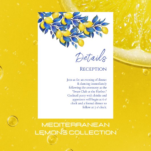 レモ地中海のン結婚ズの詳細 エンクロージャーカード