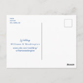 レモ地中海のン結婚ズブルー日付を保存 ポストカード (裏面)