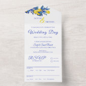 レモ地中海のン結婚ズ –  オールインワン招待状 (内側)