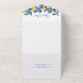 レモ地中海のン結婚ズ – オールインワン招待状 (外側)