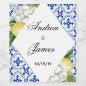 レモ地中海のン結婚ズ ワインラベル (シングルラベル)