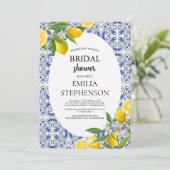 レモ地中海のン結婚ブライダルシャワー 招待状 (スタンド正面)