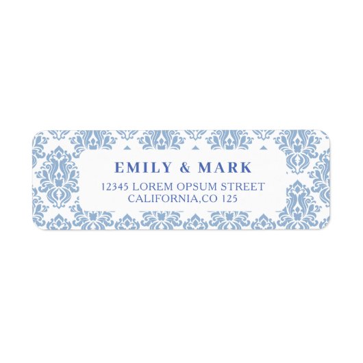 レモ地中海のン結婚差出人住所 ラベル (正面)