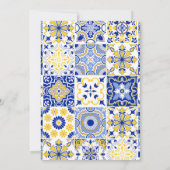 レモ地中海のン50結婚周年 招待状 (裏面)