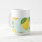 レモ地中海のン&オリーブのキッチンコーヒーマグ コーヒーマグカップ (正面左)