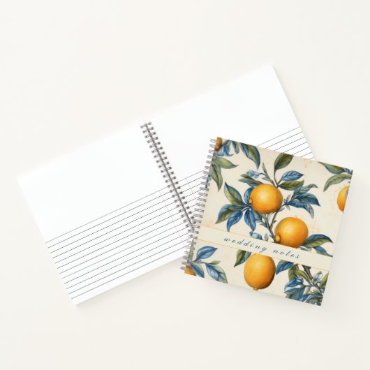 レモ地中海のン・グローブ結婚のノート ノートブック (内部)