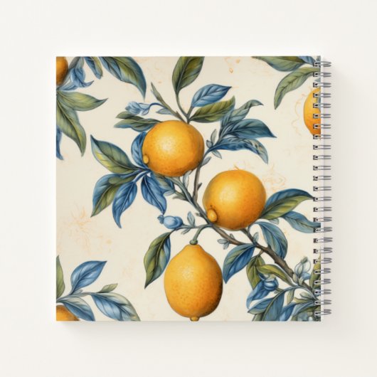 レモ地中海のン・グローブ結婚のノート ノートブック (裏面)