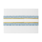 レモ地中海のン&ブルータイル 招待状ベリーバンド (裏面例)