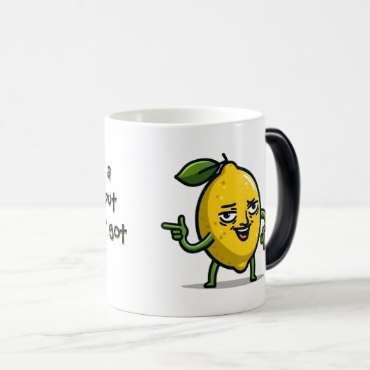 レモ扱いにくンの香り漂うコーヒーマグ モーフィングマグカップ (正面右)